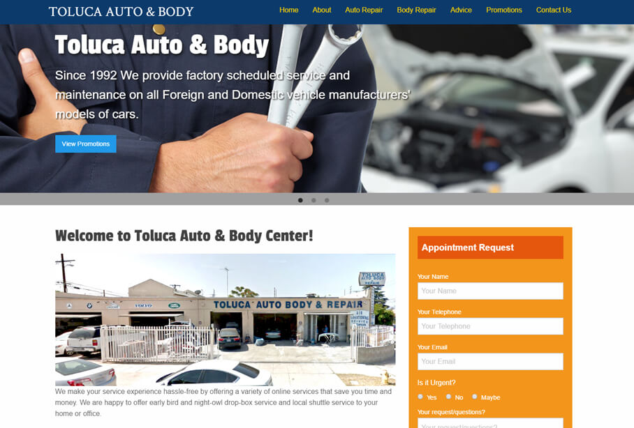 Toluca Auto & Body Re-Design